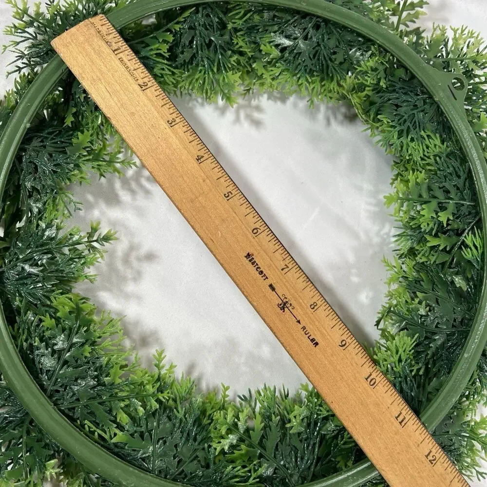 Vintage Christmas Wreath MCM Mid Century Holly Berries Holiday Plastic 15”